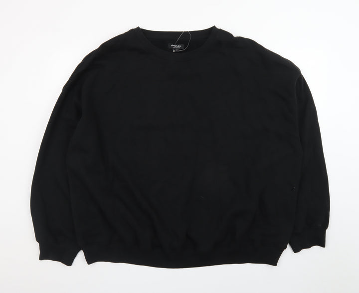 Simply Be Women’s Black Size 24 Pullover Sweatshirt