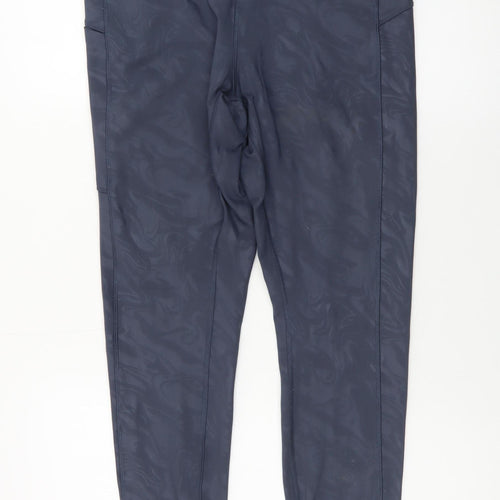 Marks and Spencer Goodmove Blue High Rise Ankle Sports Leggings Size 16