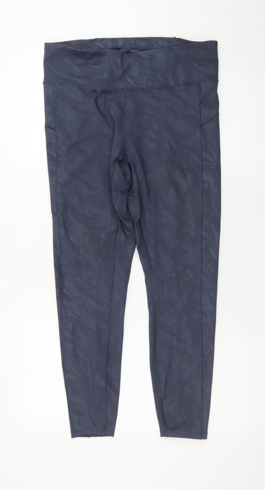 Marks and Spencer Goodmove Blue High Rise Ankle Sports Leggings Size 16