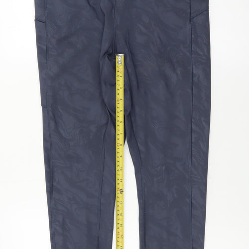 Marks and Spencer Goodmove Blue High Rise Ankle Sports Leggings Size 16