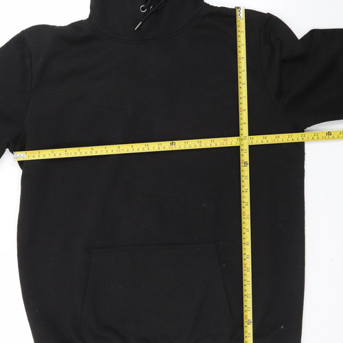 Livergy Men's Black Pullover Hoodie Size L Regular Fit Fleece