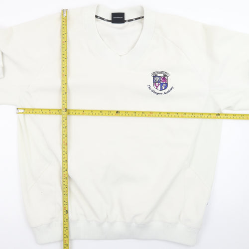 Canterbury Men's White XL V-Neck Pullover Sweatshirt Rugby Sportswear