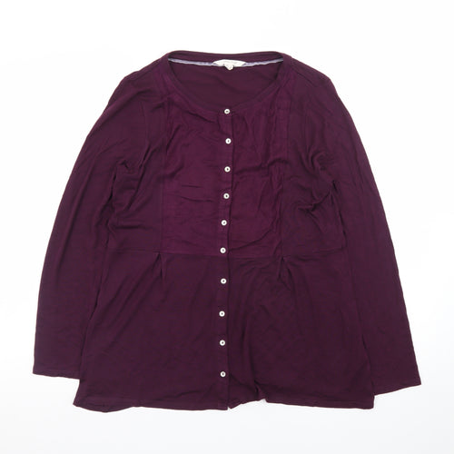 White Stuff Women’s Purple Long Sleeve Tunic Blouse UK 12