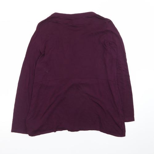 White Stuff Women’s Purple Long Sleeve Tunic Blouse UK 12
