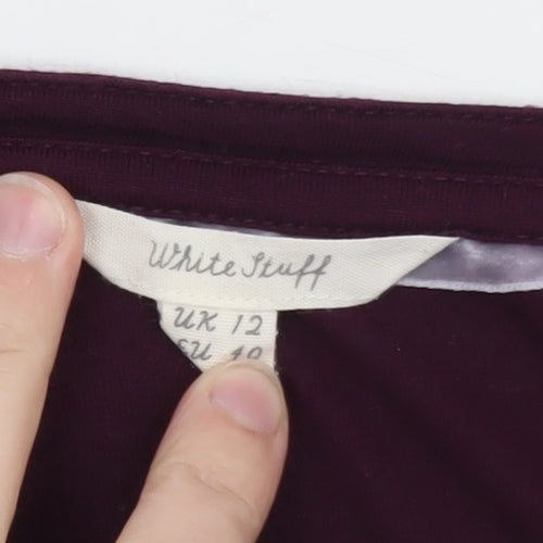 White Stuff Women’s Purple Long Sleeve Tunic Blouse UK 12