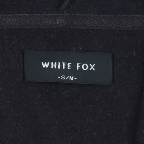 White Fox Women Black Cherry Bomb Pullover Hoodie S/M Cotton Blend