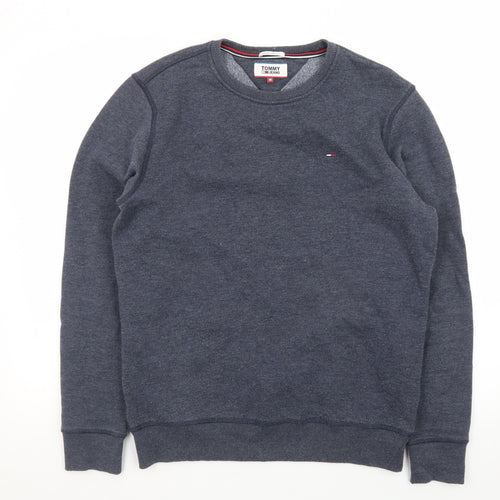 Tommy Jeans Men's Blue Regular Fit Crew Neck Sweatshirt M