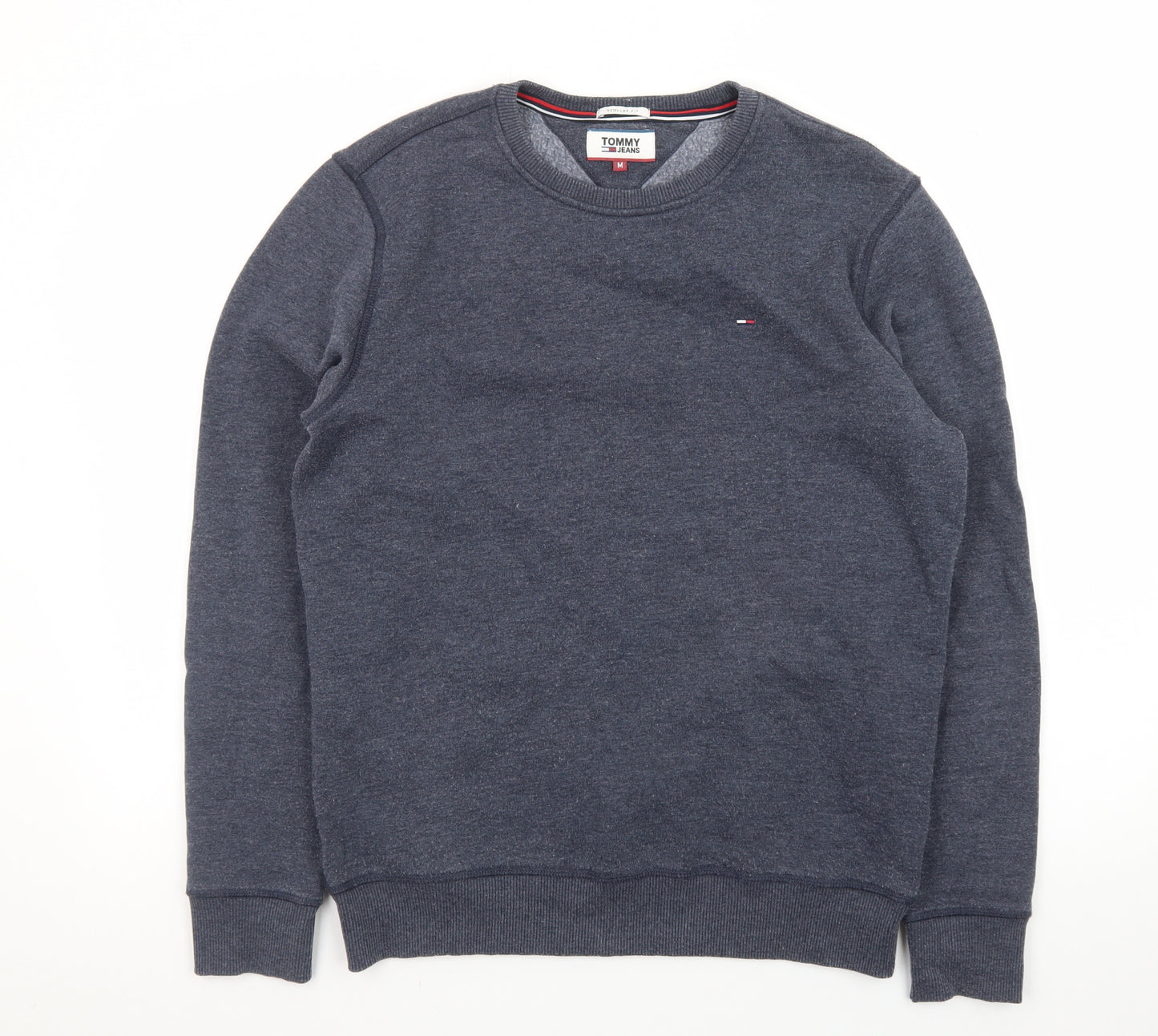 Tommy Jeans Men's Blue Regular Fit Crew Neck Sweatshirt M