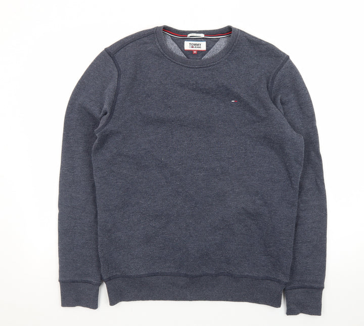 Tommy Jeans Men's Blue Regular Fit Crew Neck Sweatshirt M