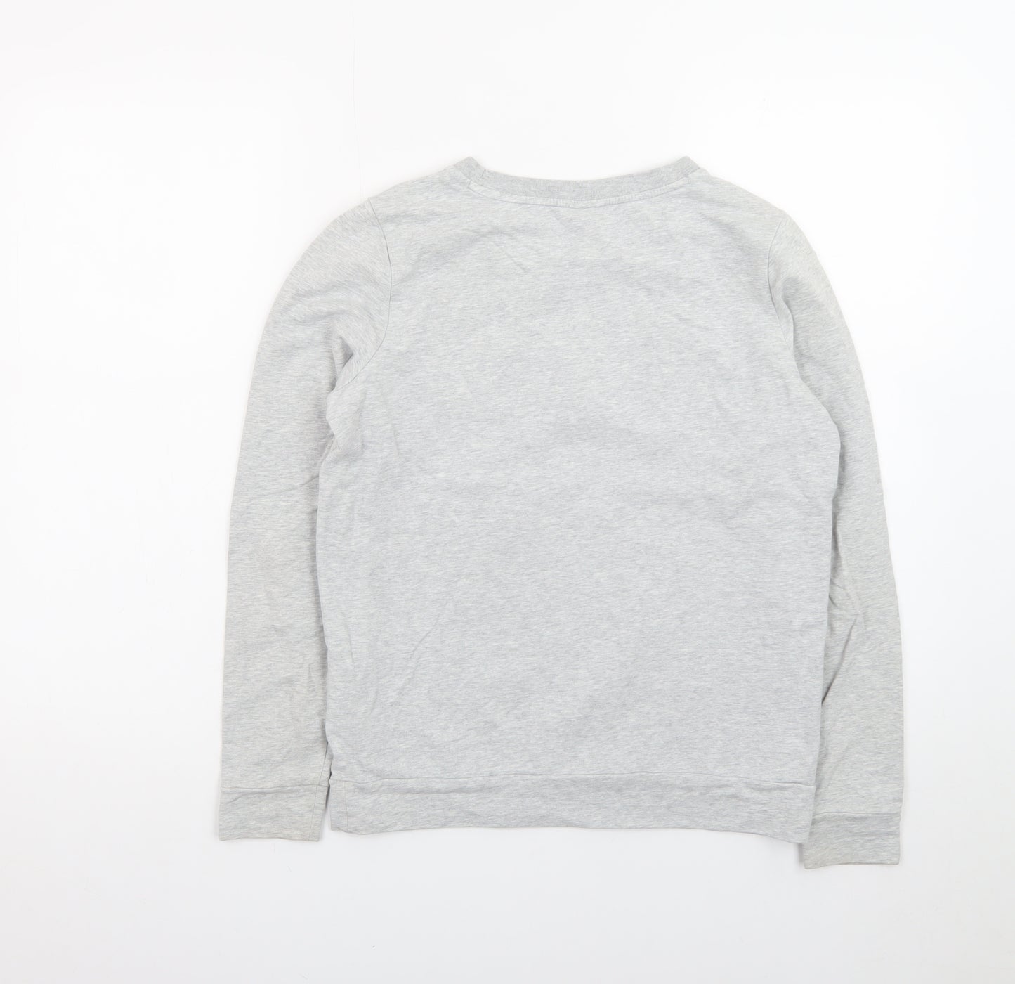 Bench Womens Grey XS Pullover Sweatshirt with Logo Front