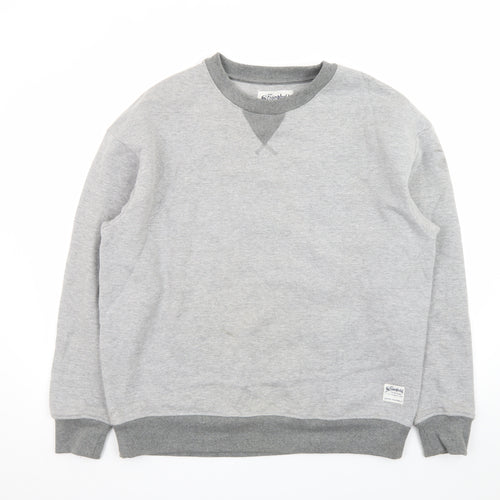 The Stronghold Men's Grey Crew Neck Pullover Sweatshirt L