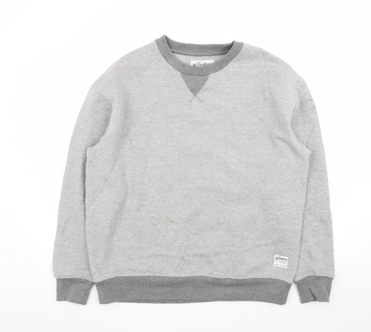 The Stronghold Men's Grey Crew Neck Pullover Sweatshirt L