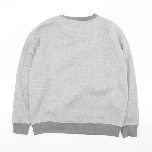 The Stronghold Men's Grey Crew Neck Pullover Sweatshirt L