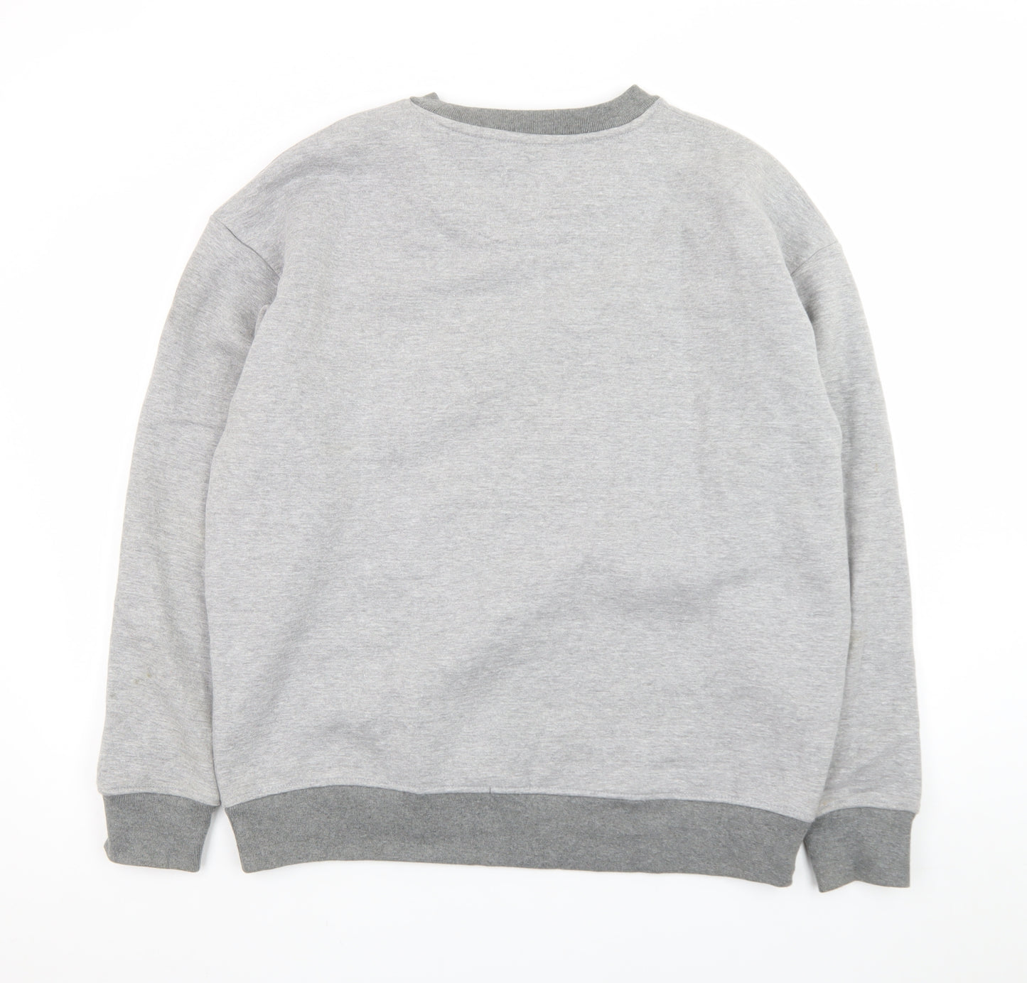 The Stronghold Men's Grey Crew Neck Pullover Sweatshirt L