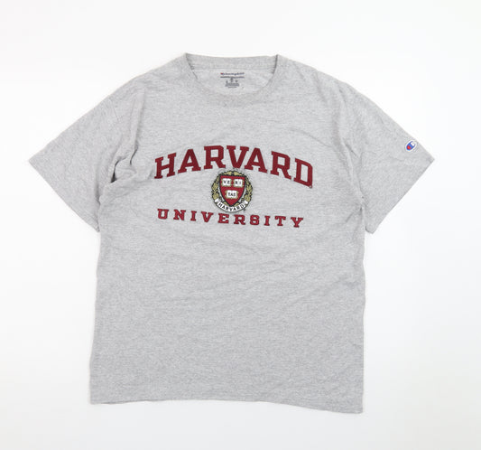 Champion Men’s Grey Harvard University Graphic T-Shirt Size M