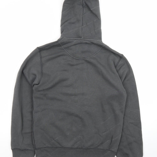 Uniqlo Men Grey Full Zip Hoodie Size S Regular Fit Cotton Blend