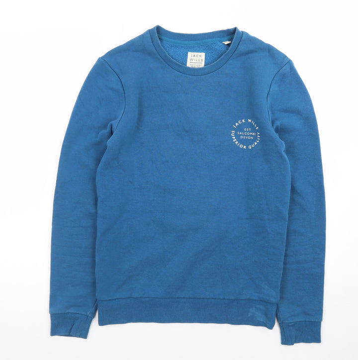Jack Wills Men's Blue XS Pullover Sweatshirt Crew Neck Fleece