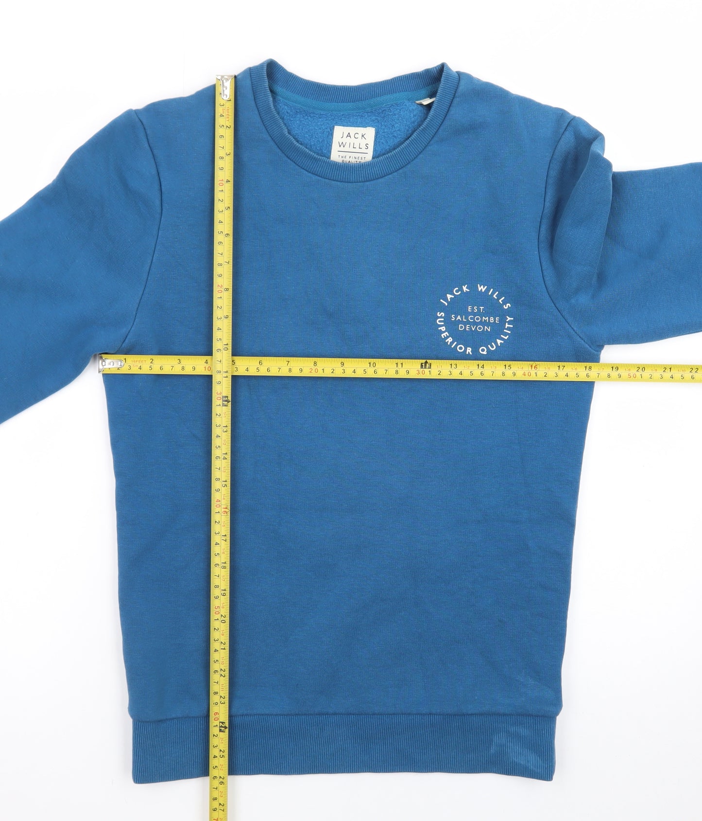 Jack Wills Men's Blue XS Pullover Sweatshirt Crew Neck Fleece