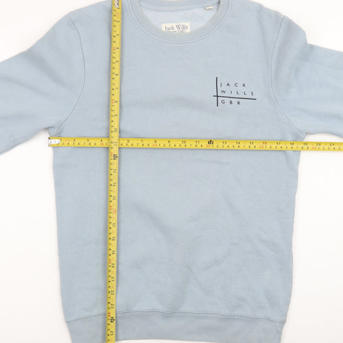 Jack Wills Women Blue XS Crew Neck Pullover Sweatshirt