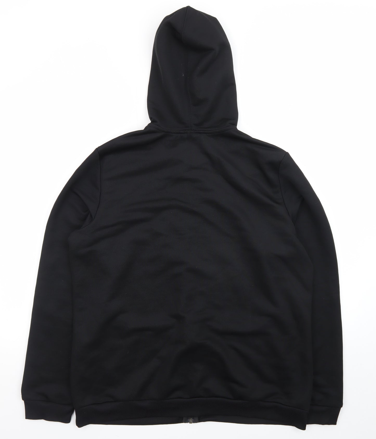 Adidas Men’s Black 2XL Full Zip Hooded Sweatshirt with Logo