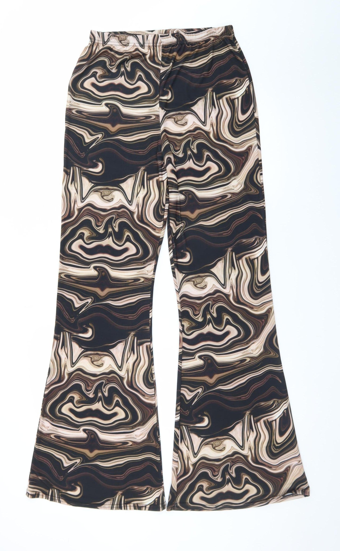 Voulez Vous Women’s Multicoloured Flared Trousers Size 12