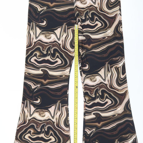 Voulez Vous Women’s Multicoloured Flared Trousers Size 12