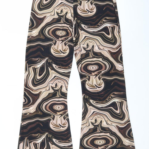 Voulez Vous Women’s Multicoloured Flared Trousers Size 12
