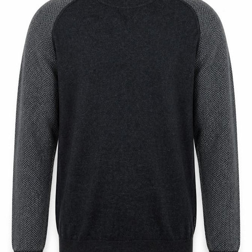 Ted Baker Men's Grey Cotton Wool Crew Neck Jumper Size L
