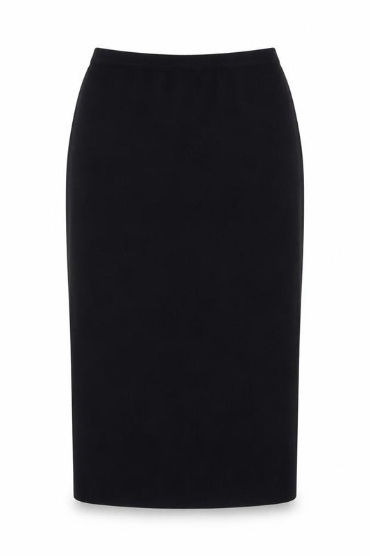 Lucia Women’s Black Midi Pencil Skirt Size 14 Knit Stretch