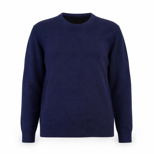 John Lewis Women’s Blue Crew Neck Cotton Blend Jumper Size 12