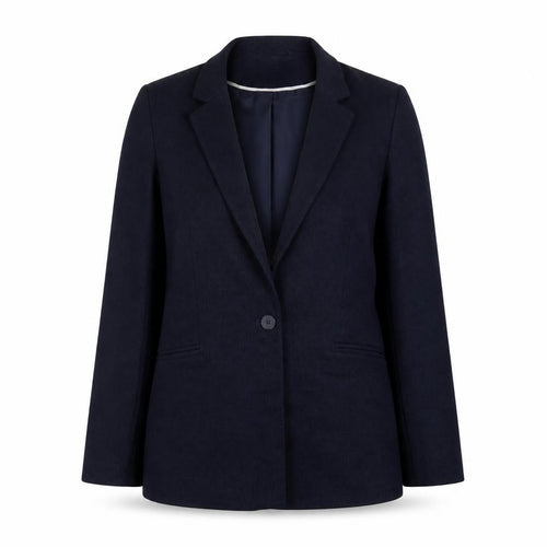 Oasis Women's Navy Blazer Jacket Size 8 Single-Breasted Lined Workwear
