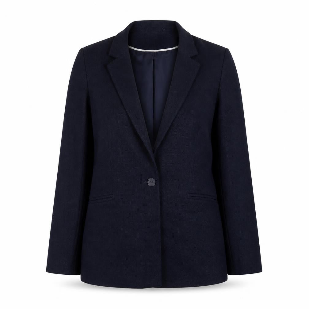 Oasis Women's Navy Blazer Jacket Size 8 Single-Breasted Lined Workwear
