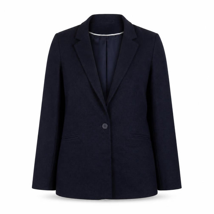 Oasis Women's Navy Blazer Jacket Size 8 Single-Breasted Lined Workwear