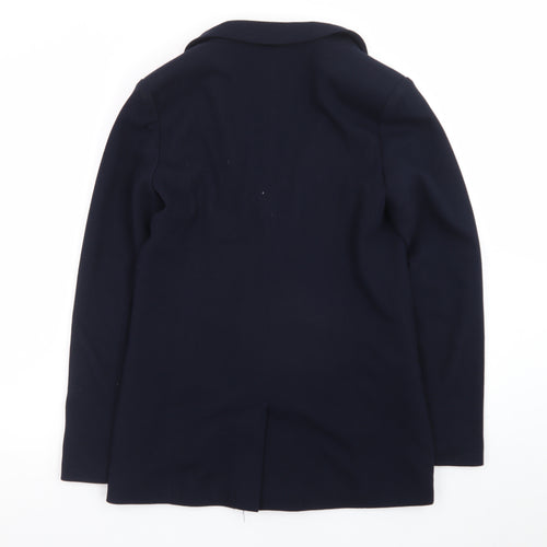 Oasis Women's Navy Blazer Jacket Size 8 Single-Breasted Lined Workwear