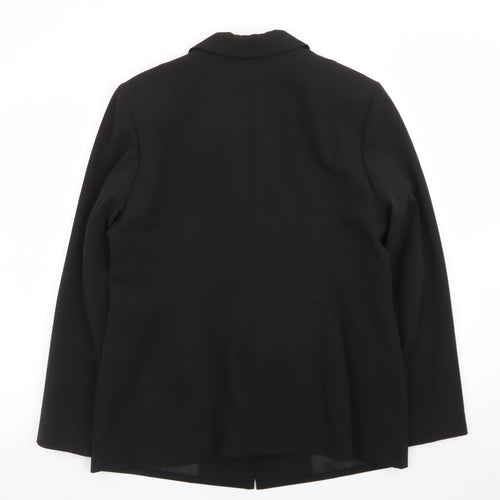 Fair Lady Women's Black Size 16 Single-Breasted Blazer
