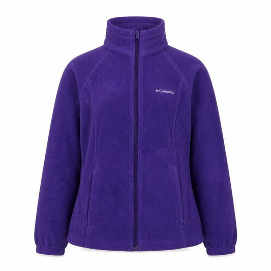 Front view of Columbia Women's Purple Fleece Full Zip Jacket, size S