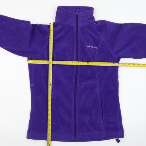 Columbia Women's Purple Fleece Full Zip Jacket Size S