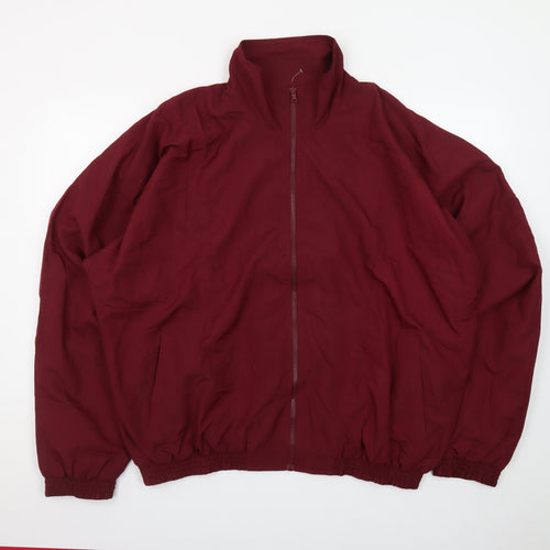 Planet Athletics Men's Red XL Lightweight Full Zip Sports Jacket