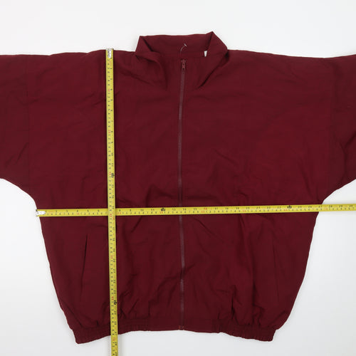 Planet Athletics Men's Red XL Lightweight Full Zip Sports Jacket