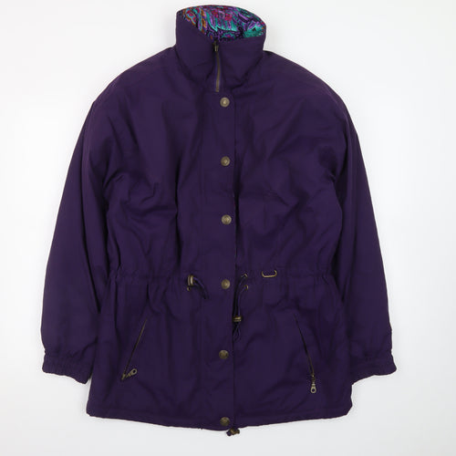 Jupa Sports Womens Purple Parka Jacket M Windproof Water Resistant