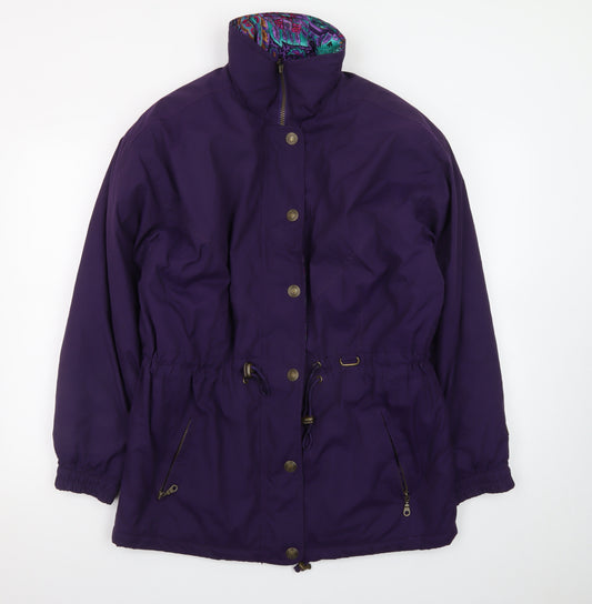 Jupa Sports Womens Purple Parka Jacket M Windproof Water Resistant