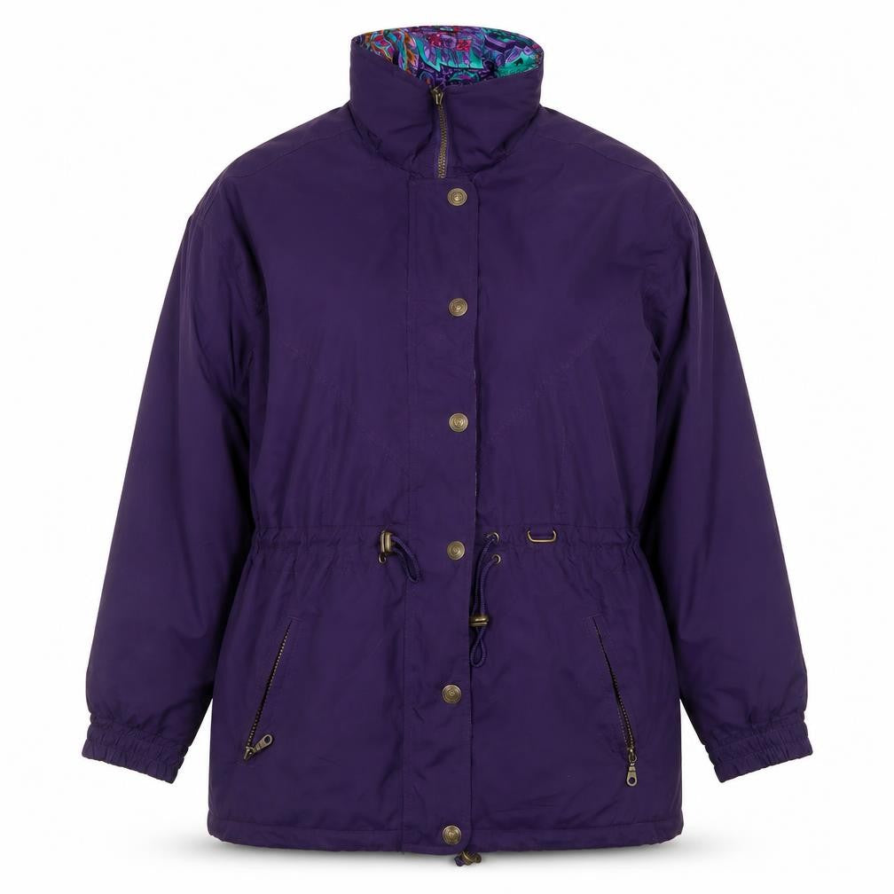 Jupa Sports Womens Purple Parka Jacket M Windproof Water Resistant