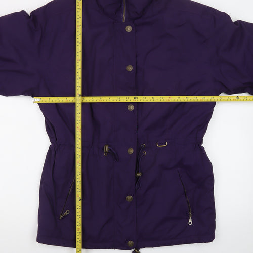 Jupa Sports Womens Purple Parka Jacket M Windproof Water Resistant