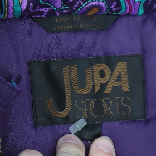 Jupa Sports Womens Purple Parka Jacket M Windproof Water Resistant