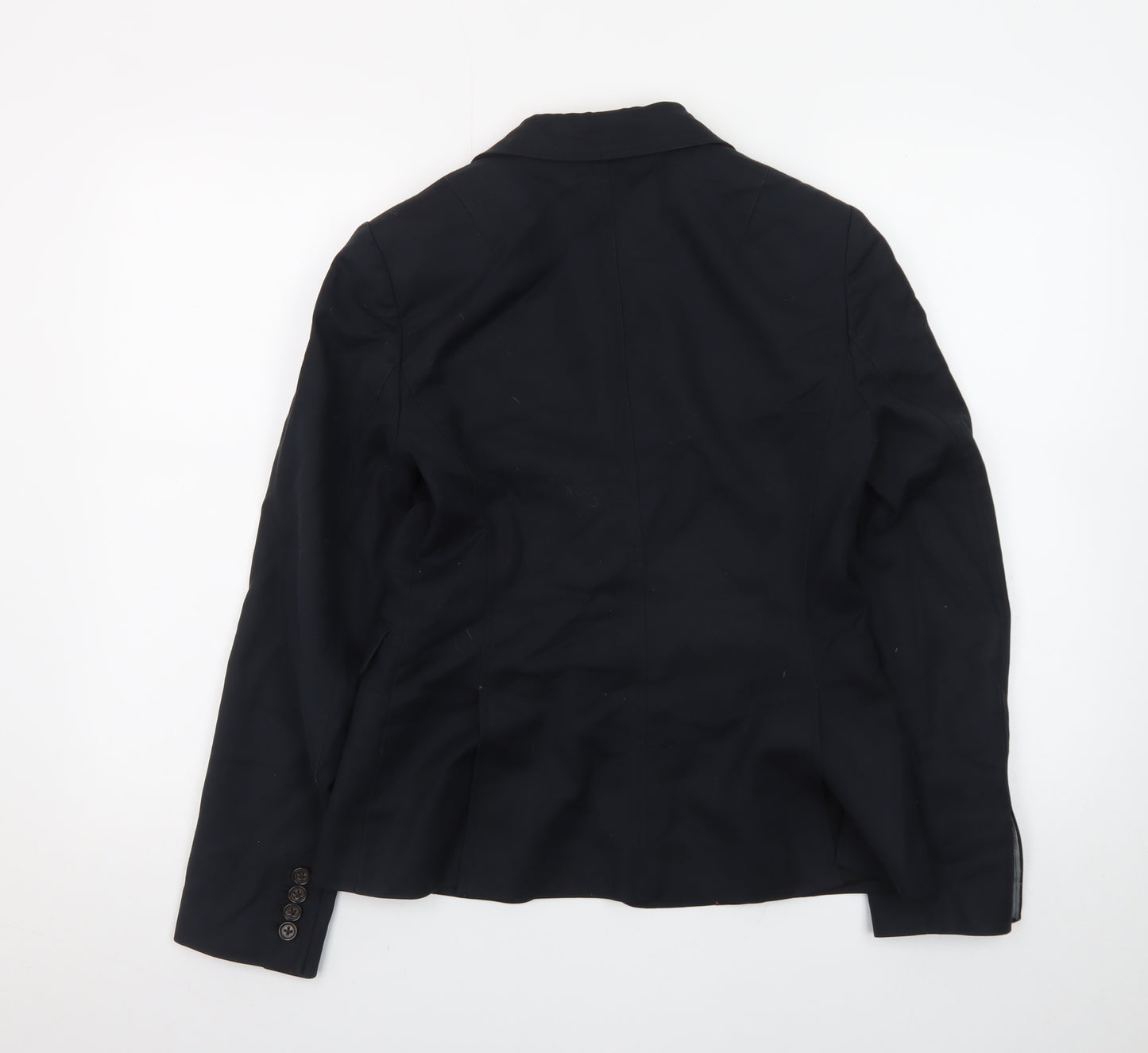 Banana Republic Women's Black Size 8 Stretch Blazer Single-Breasted Jacket