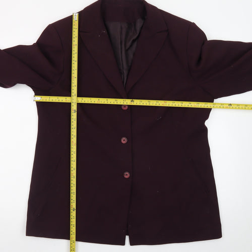 Next Women's Brown Size 8 Single-Breasted Blazer Jacket