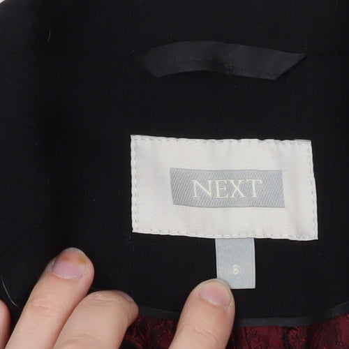 Next Women's Brown Size 8 Single-Breasted Blazer Jacket