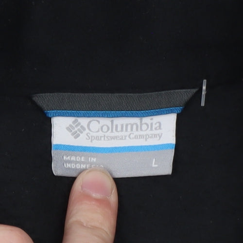 Columbia Men's Black Soft Shell Fleece Lined Jacket Size L