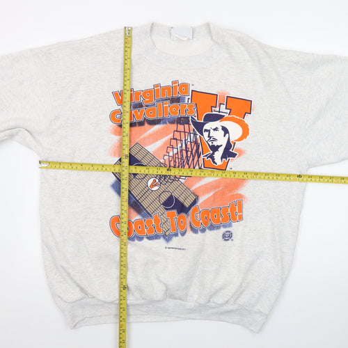 Lee Womens Grey Virginia Cavaliers Graphic Pullover Sweatshirt XL