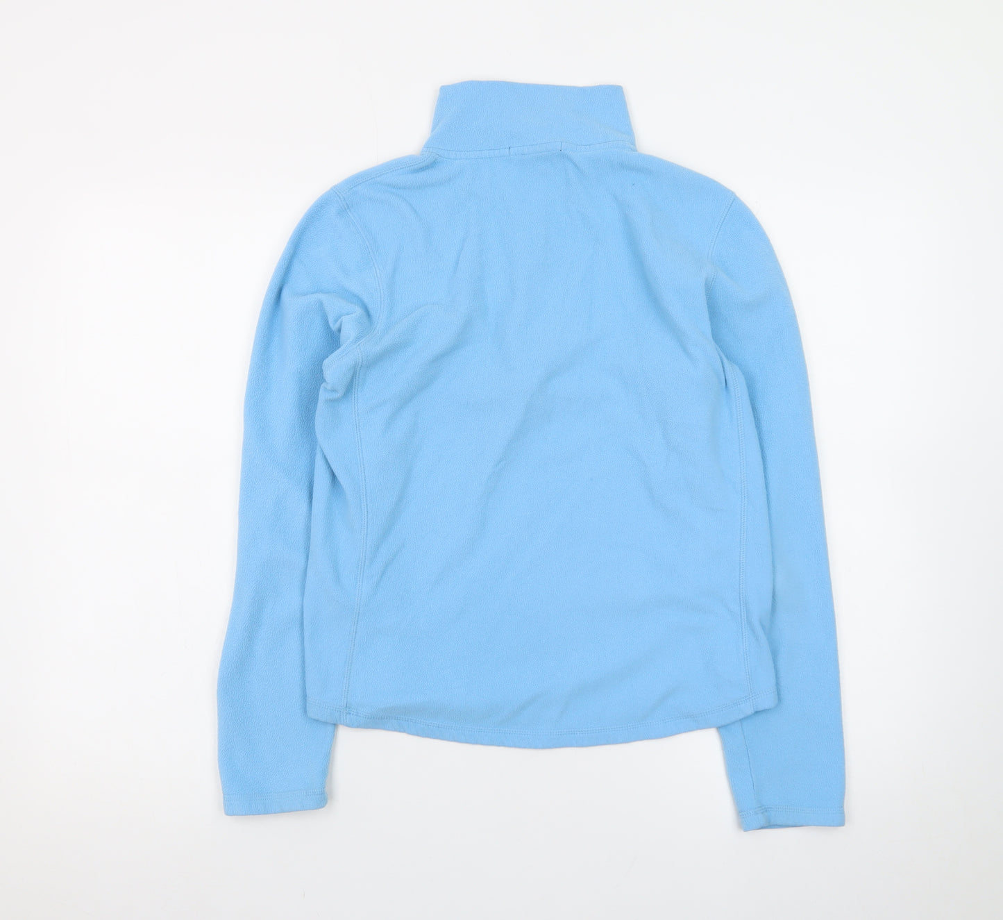GAP Women Blue Fleece Pullover Sweatshirt M 1/4 Zip Stretch